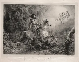 Henry IV Rides to the Château d'Anet, by Horace Vernet, 1825