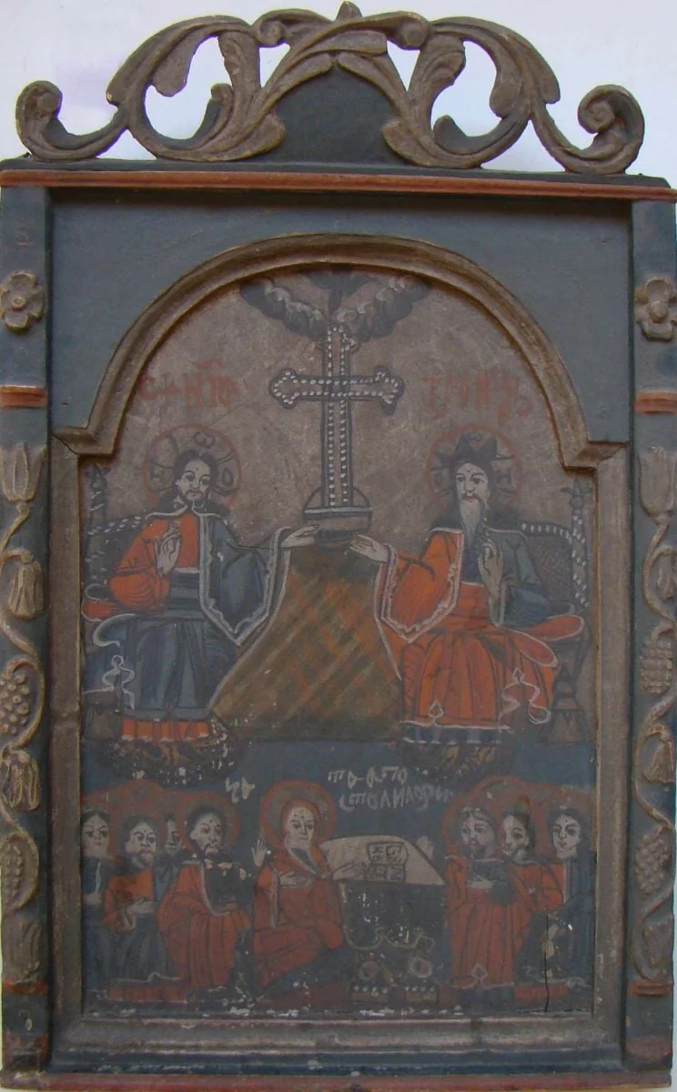 Sf. Treime și Ceata apostolilor, detail