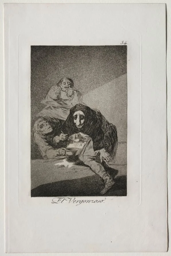 The Shamefaced One, Plate 54, detail