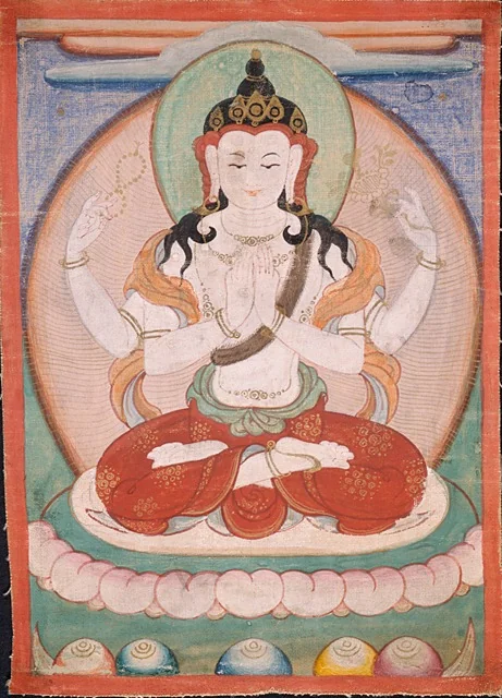 The Bodhisattva Shadakshari Lokeshvara, detail