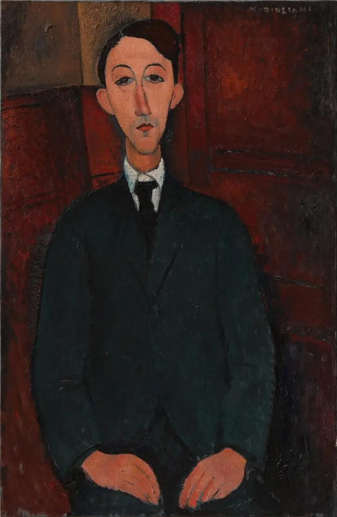 Portrait of the painter Manuel Humbert, by Amedeo Modigliani, oil, 1916