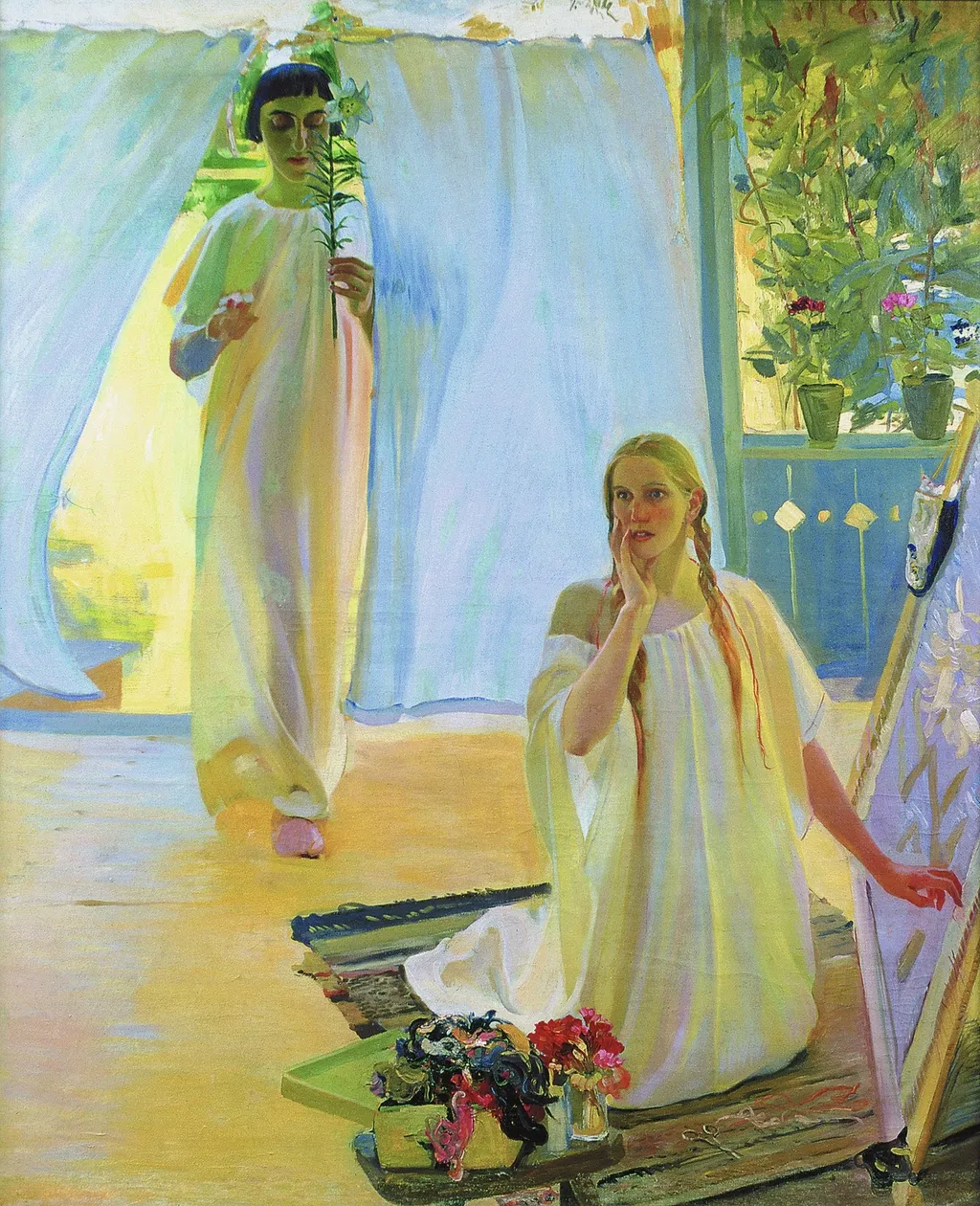 The Annunciation, by Oleksandr Murashko, unspecified, 1909
