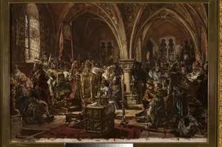 The First Parliament in Łęczyca, from the series “History of Civilization in Poland”, by Jan Matejko, oil