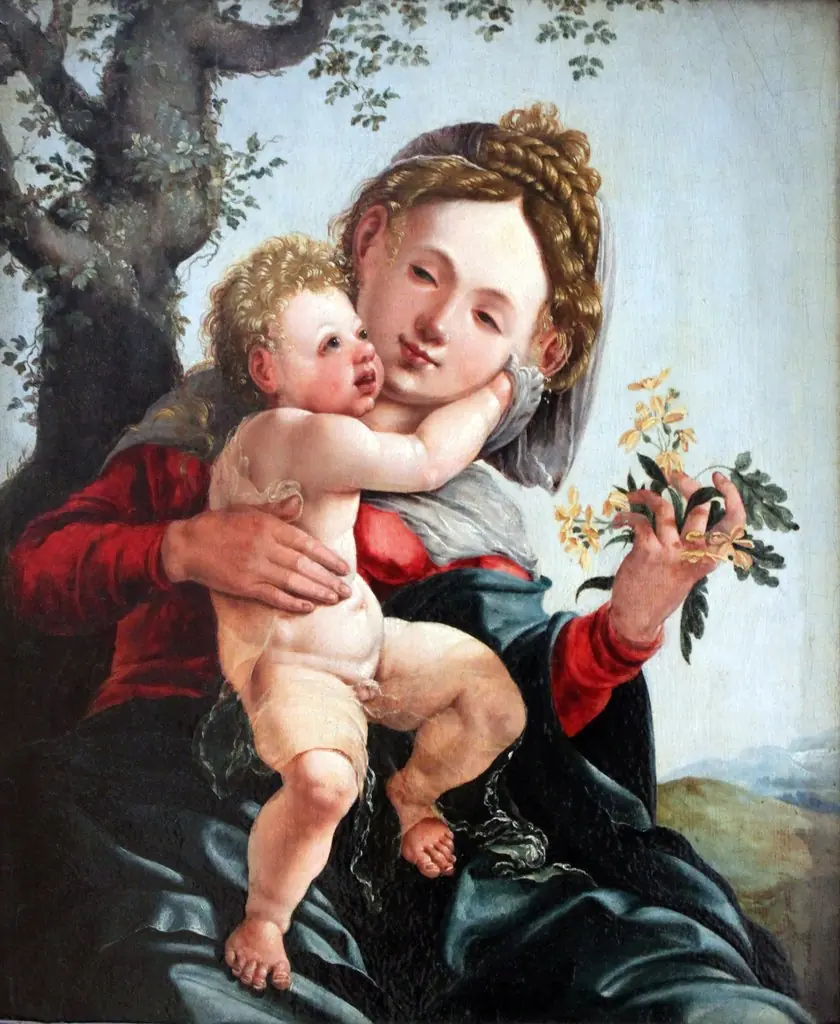Virgin and Child, by Jan van Scorel, oil, 1528