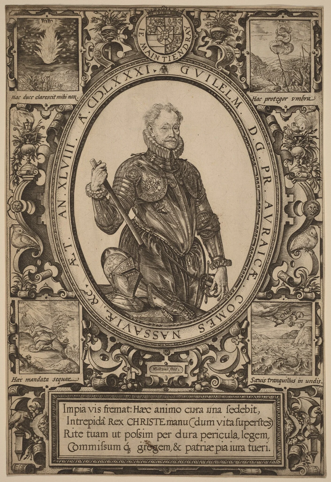 William, Count of Nassau, Prince of Orange, detail