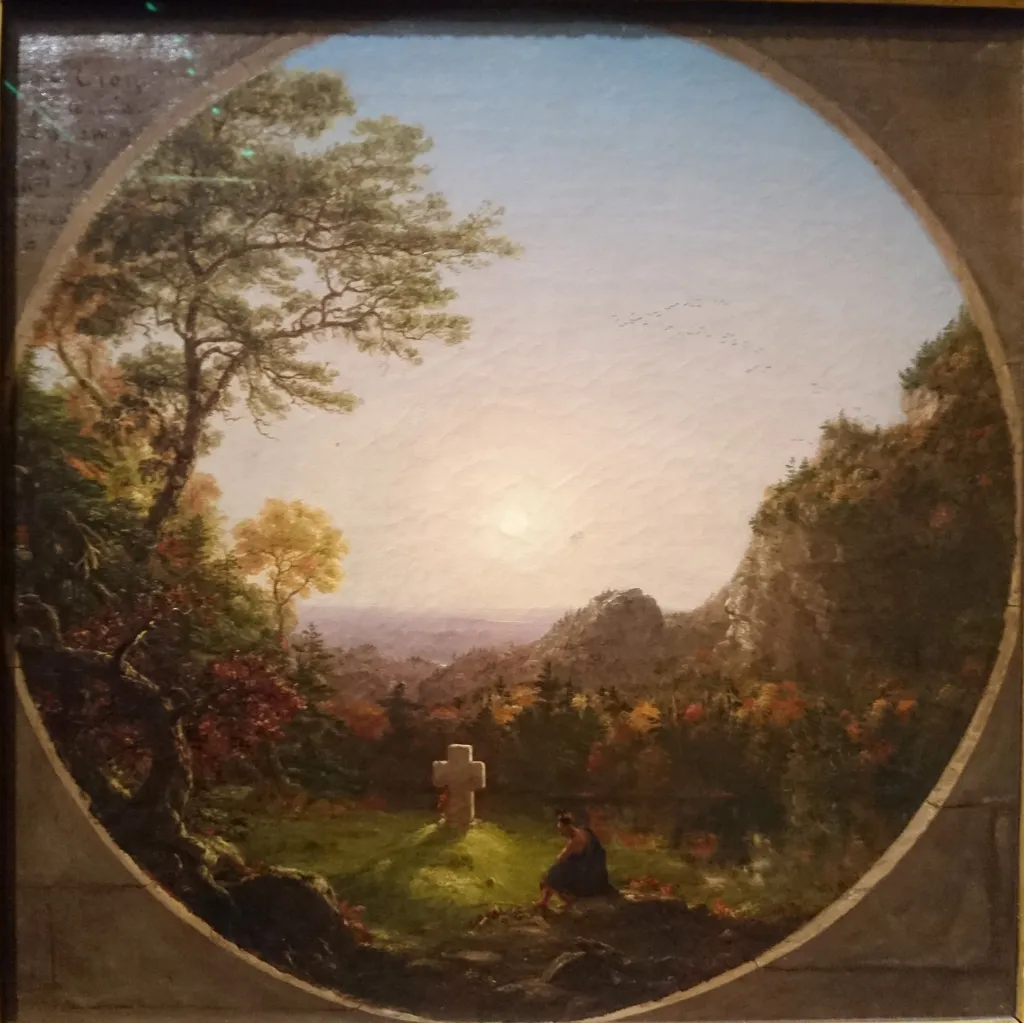 The Cross in the Wilderness, by Thomas Cole, oil, 1845