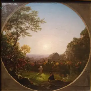 The Cross in the Wilderness, by Thomas Cole, oil, 1845