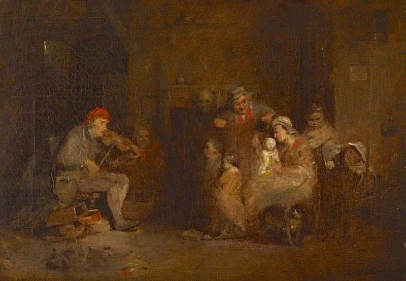 The Blind Fiddler, detail