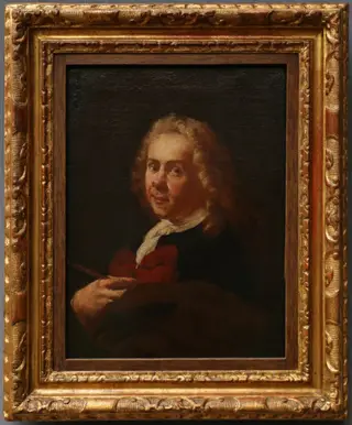 Bildnis eines Malers, by Francesco Capella, oil, 1757