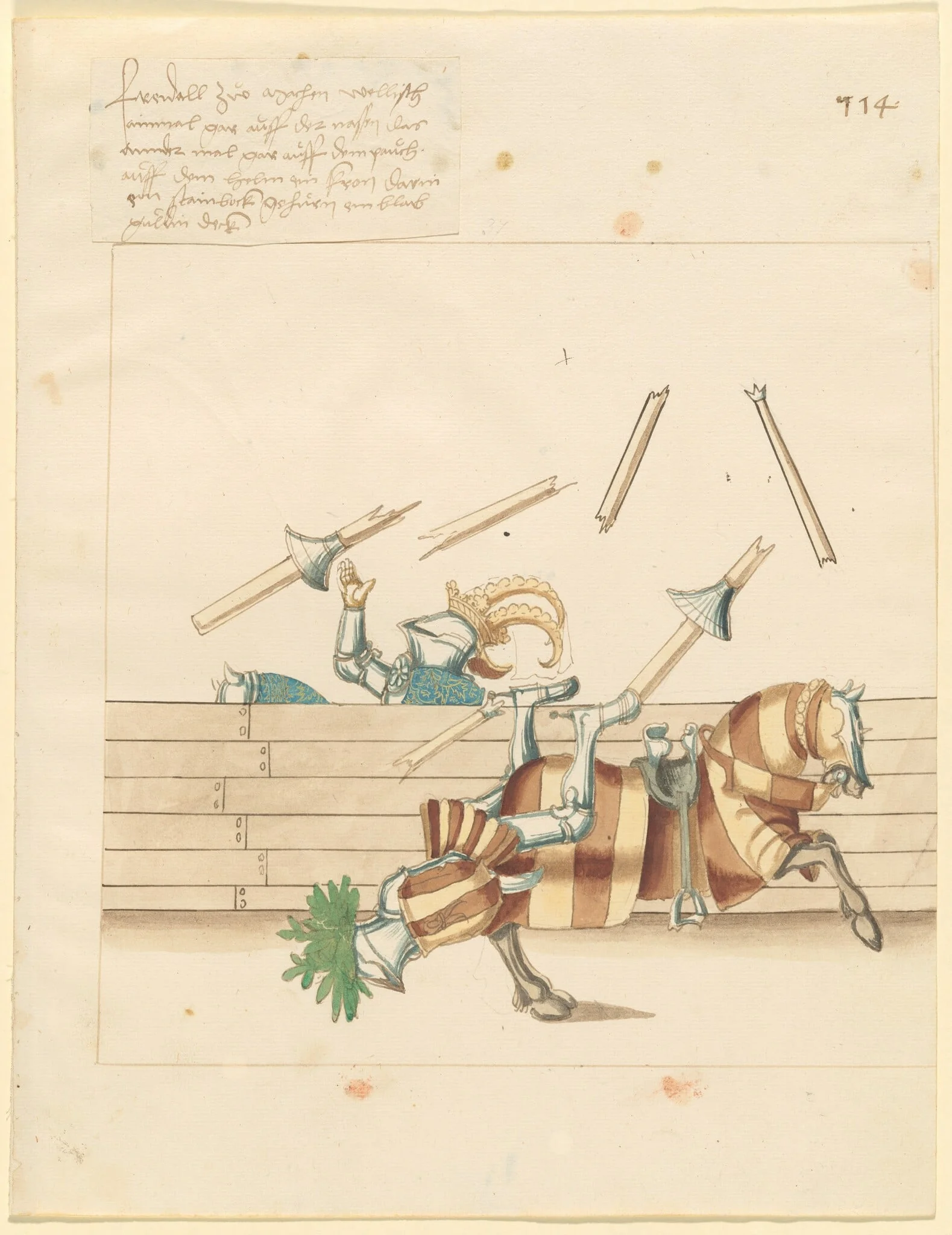 Italian Joust of Peace, detail