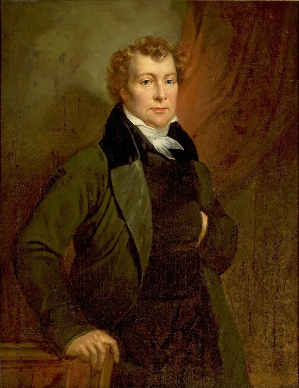 Portrait of Ludwik Osiński, by Antoni Brodowski, oil, 1820