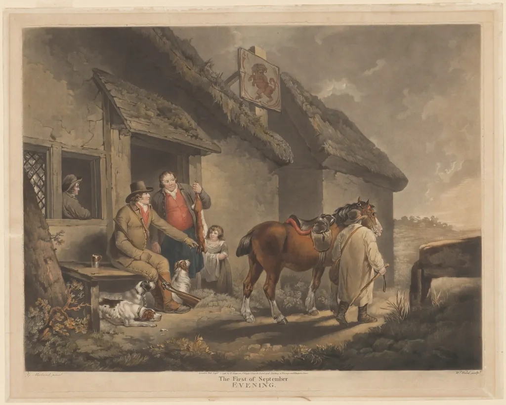 The First of September, Evening, by William Ward, ink, 1796
