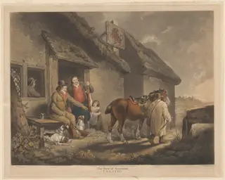 The First of September, Evening, by William Ward, ink, 1796