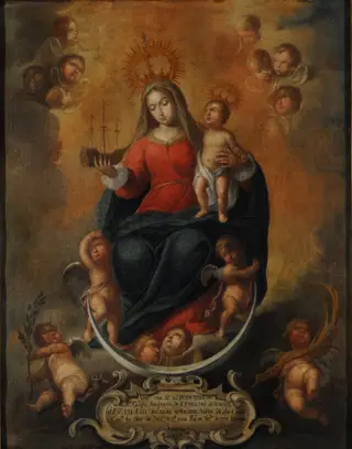 The Virgin of Buen Ayre, by Juan de Espinal, oil, 1750