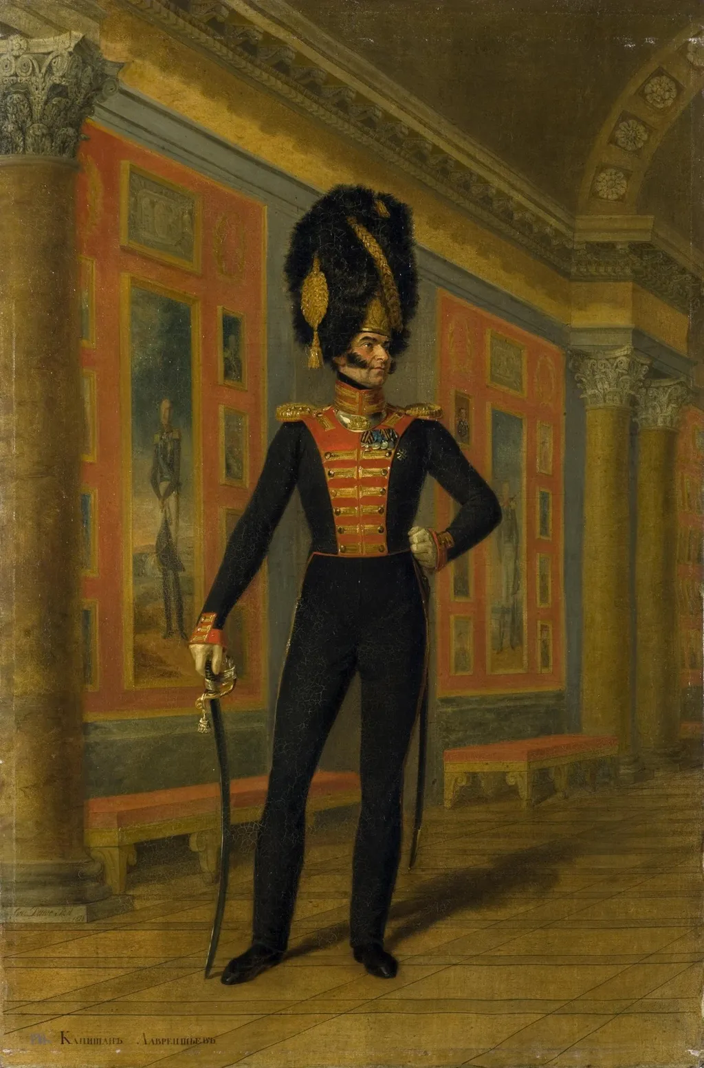 Portrait of Vasily Lavrentyev (?-1843), by George Dawe, oil, 1828
