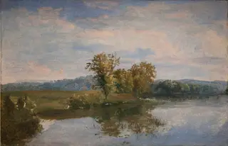 A View of Lake Vejl near Silkeborg, Jutland, by Dankvart Dreyer, unspecified, 1843