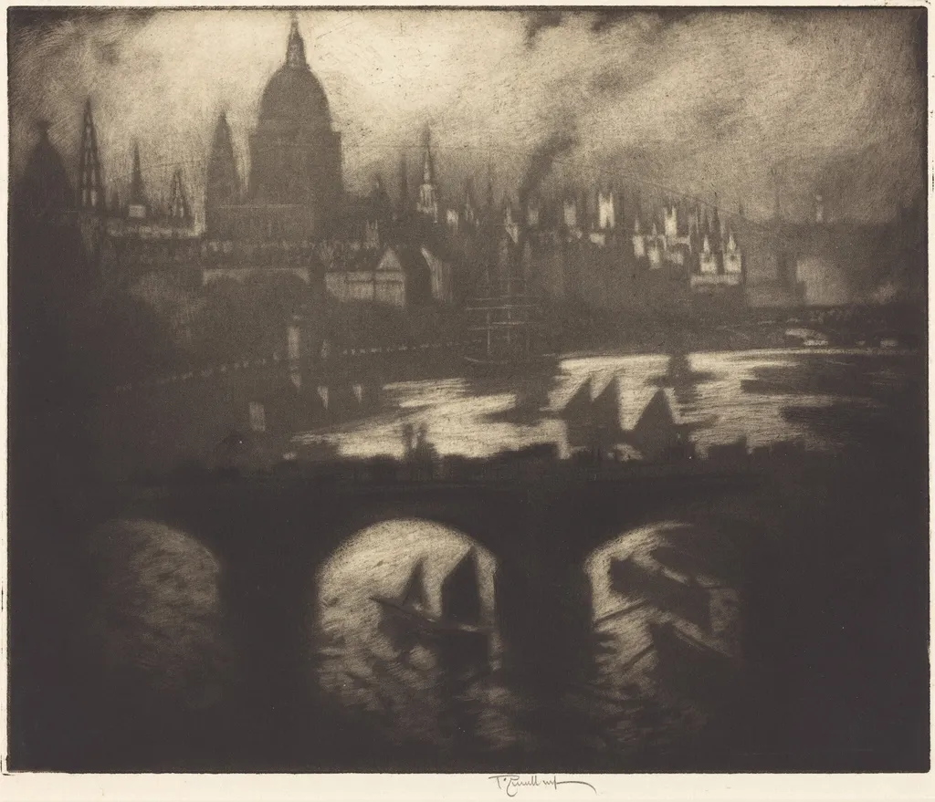 Wren's City, by Joseph Pennell, ink, 1909