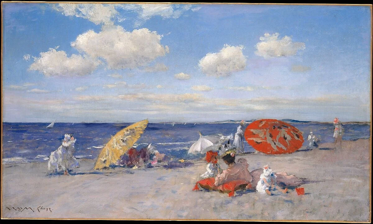 At the Seaside, detail