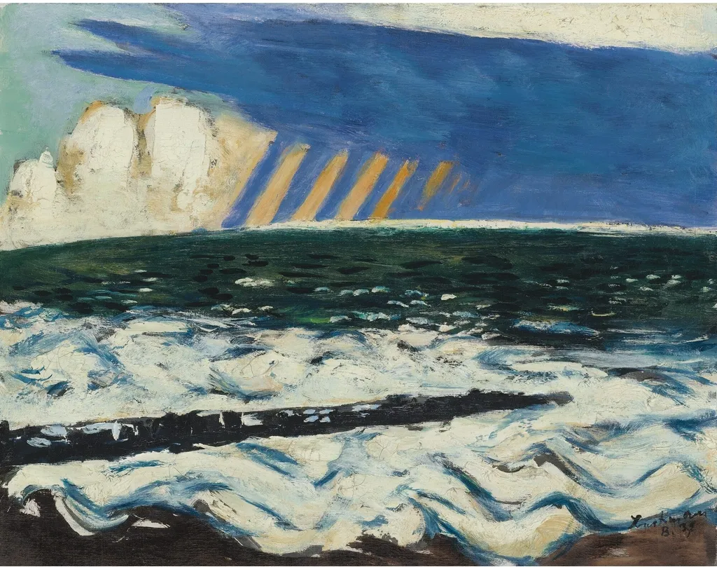 North Sea I (Thunderstorm), by Max Beckmann, oil, 1937