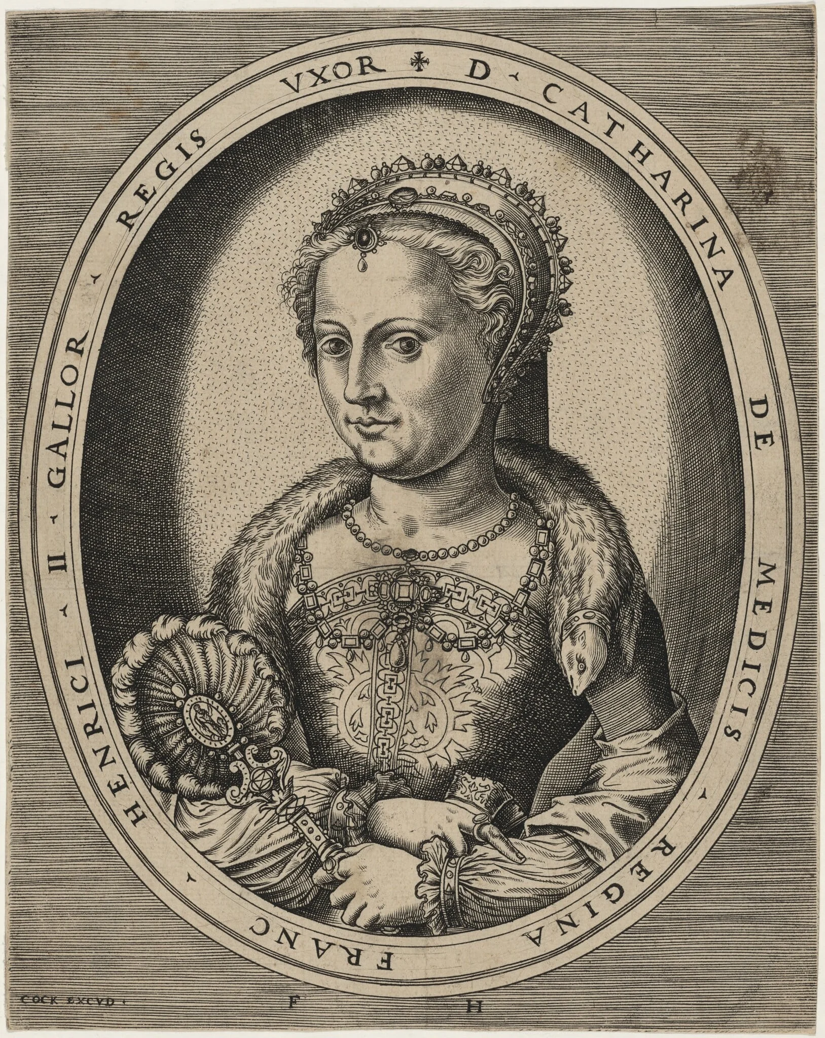 Catherine de Medici, Wife of Henry II of France, detail