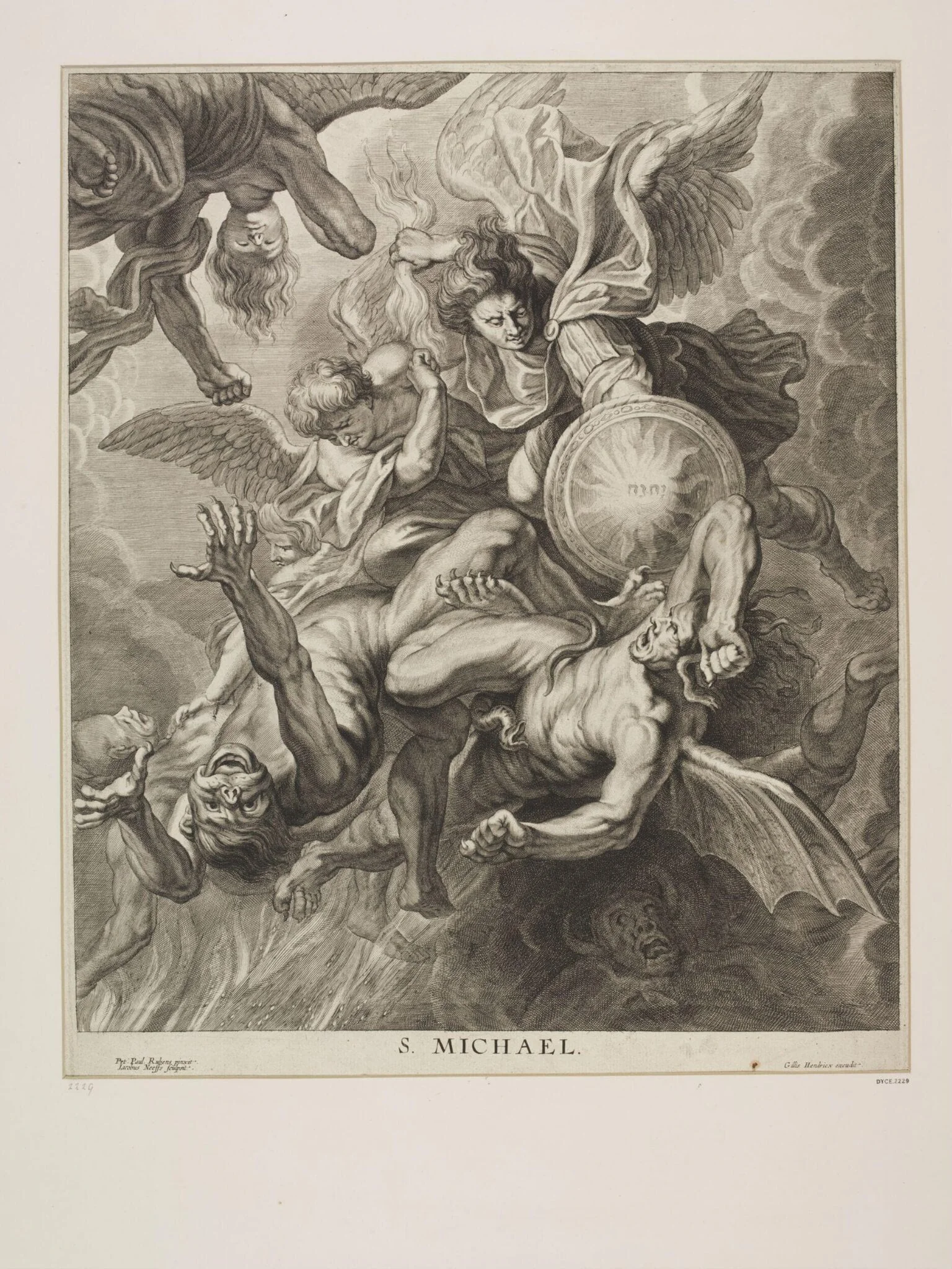 St. Michael overcoming the evil spirits, detail