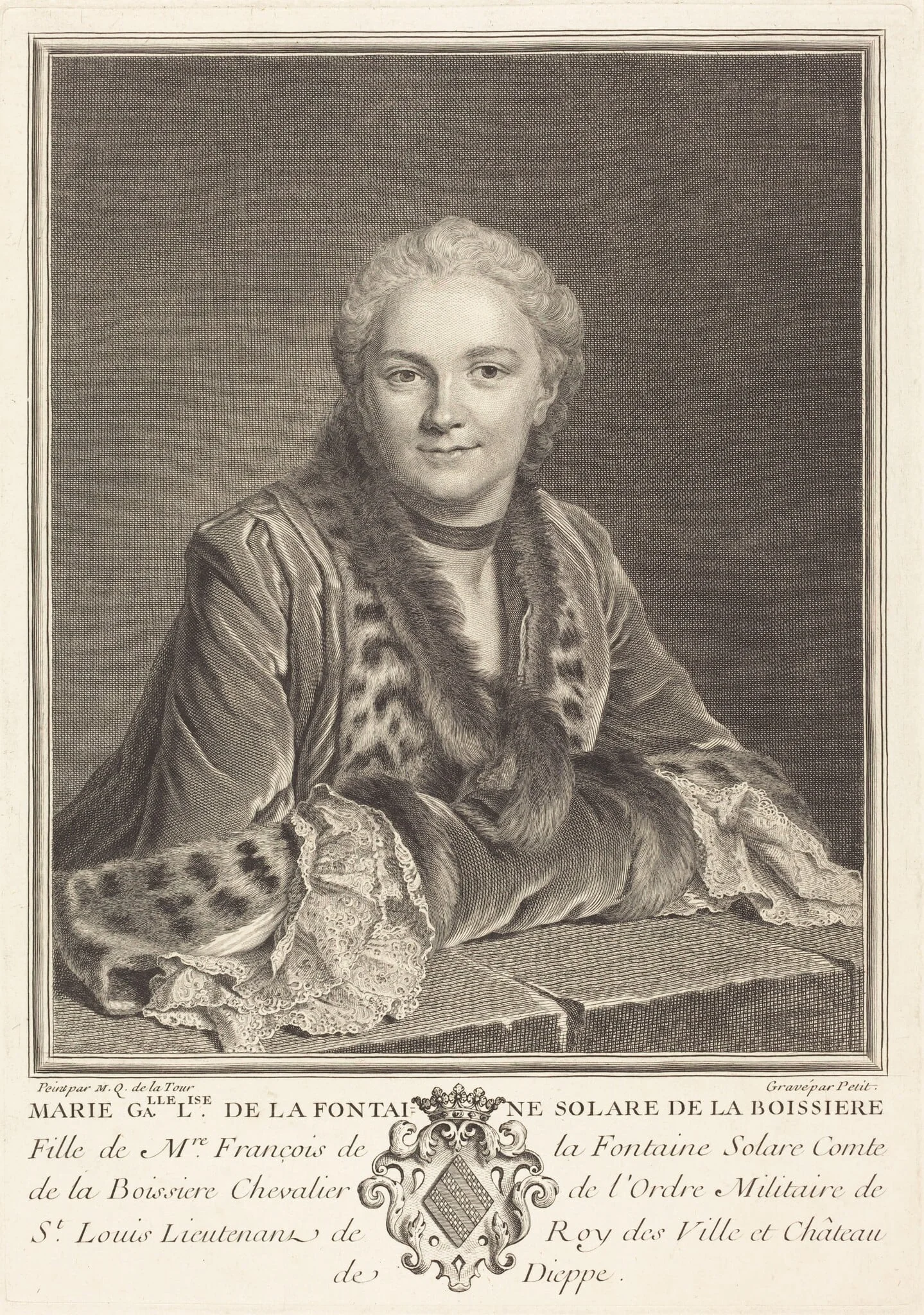 Marie Gallelise de la Fontaine, detail