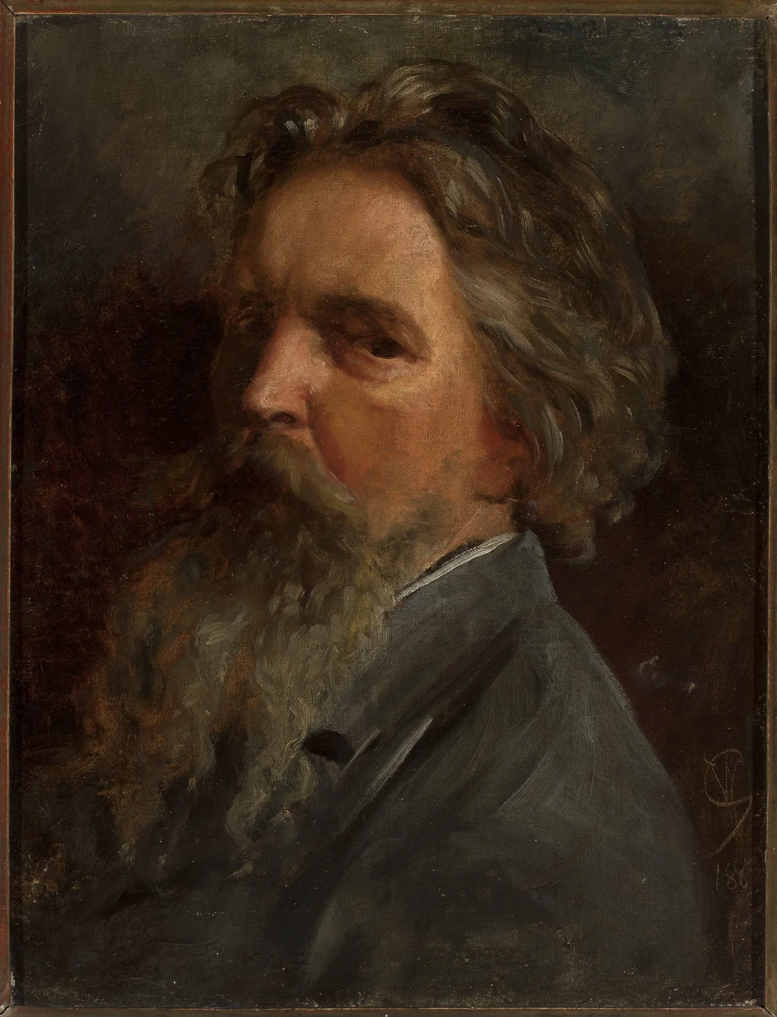 Self-portrait, detail