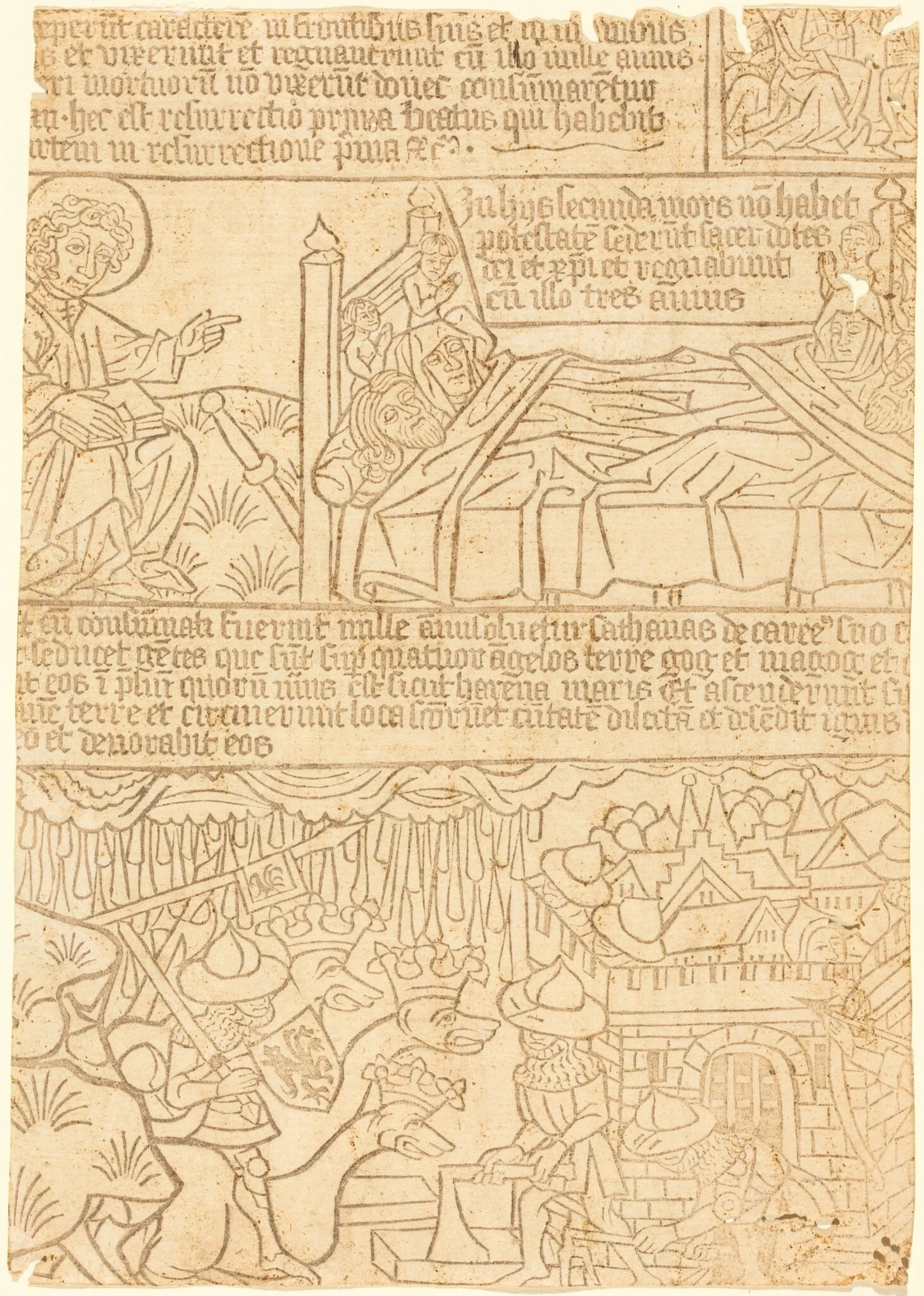Apocalypse of John, Leaf 42, detail
