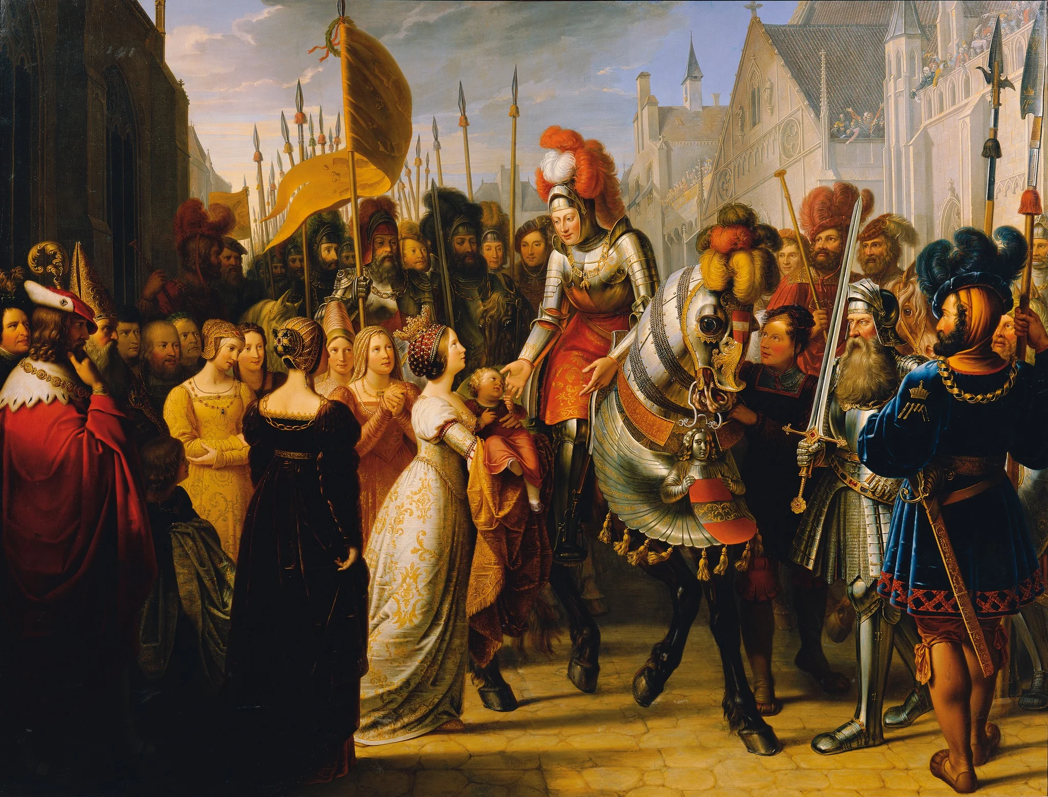 Der Einzug Kaiser Maximilians I. in Gent, detail