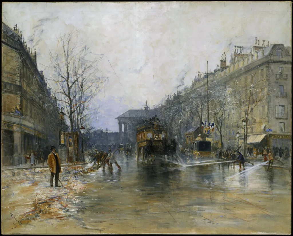 Paris Street Scene, by Frank Myers Boggs, oil, 1897