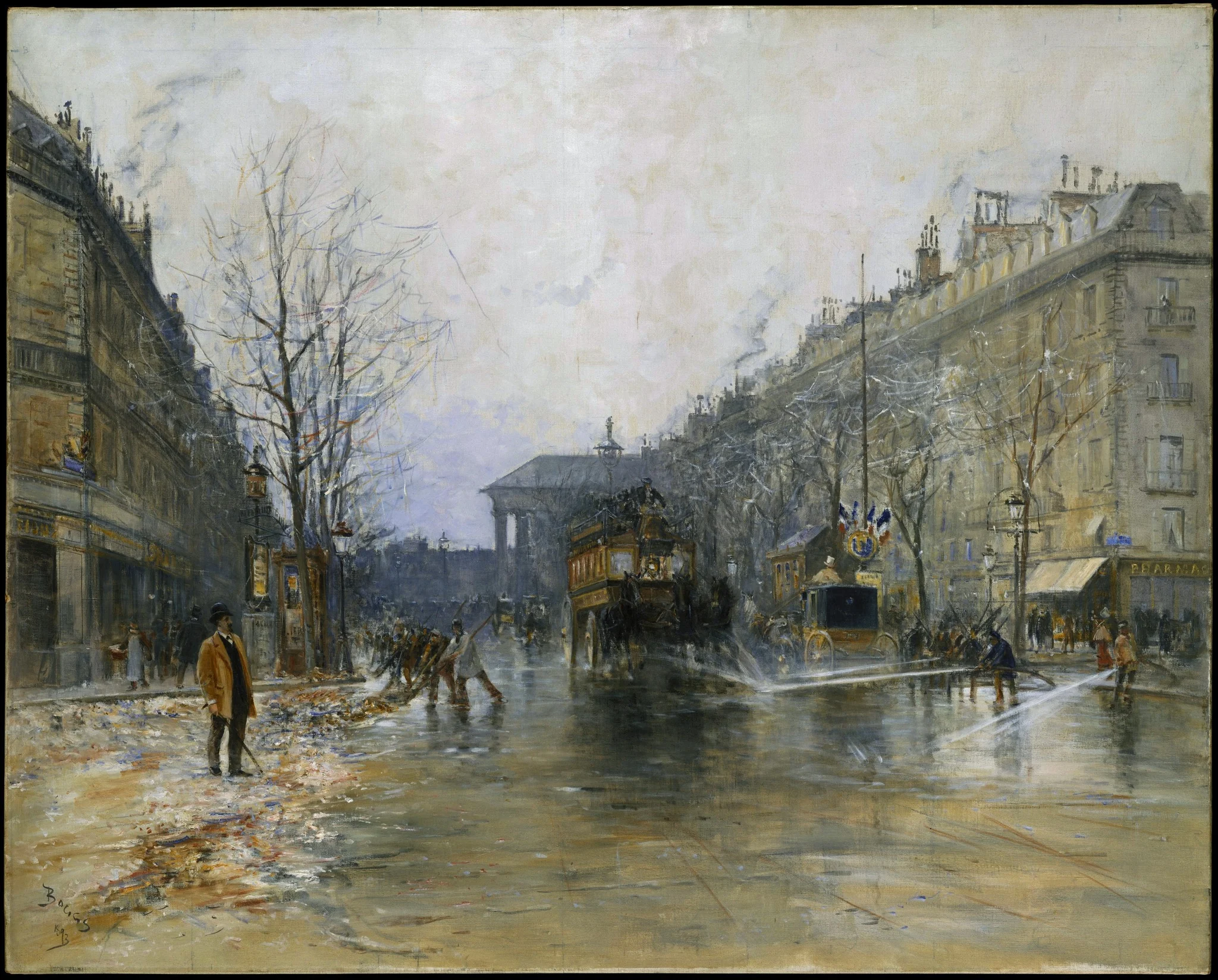 Paris Street Scene, detail