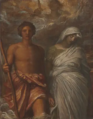Time, Death and Judgment, by George Frederic Watts, oil, 1866