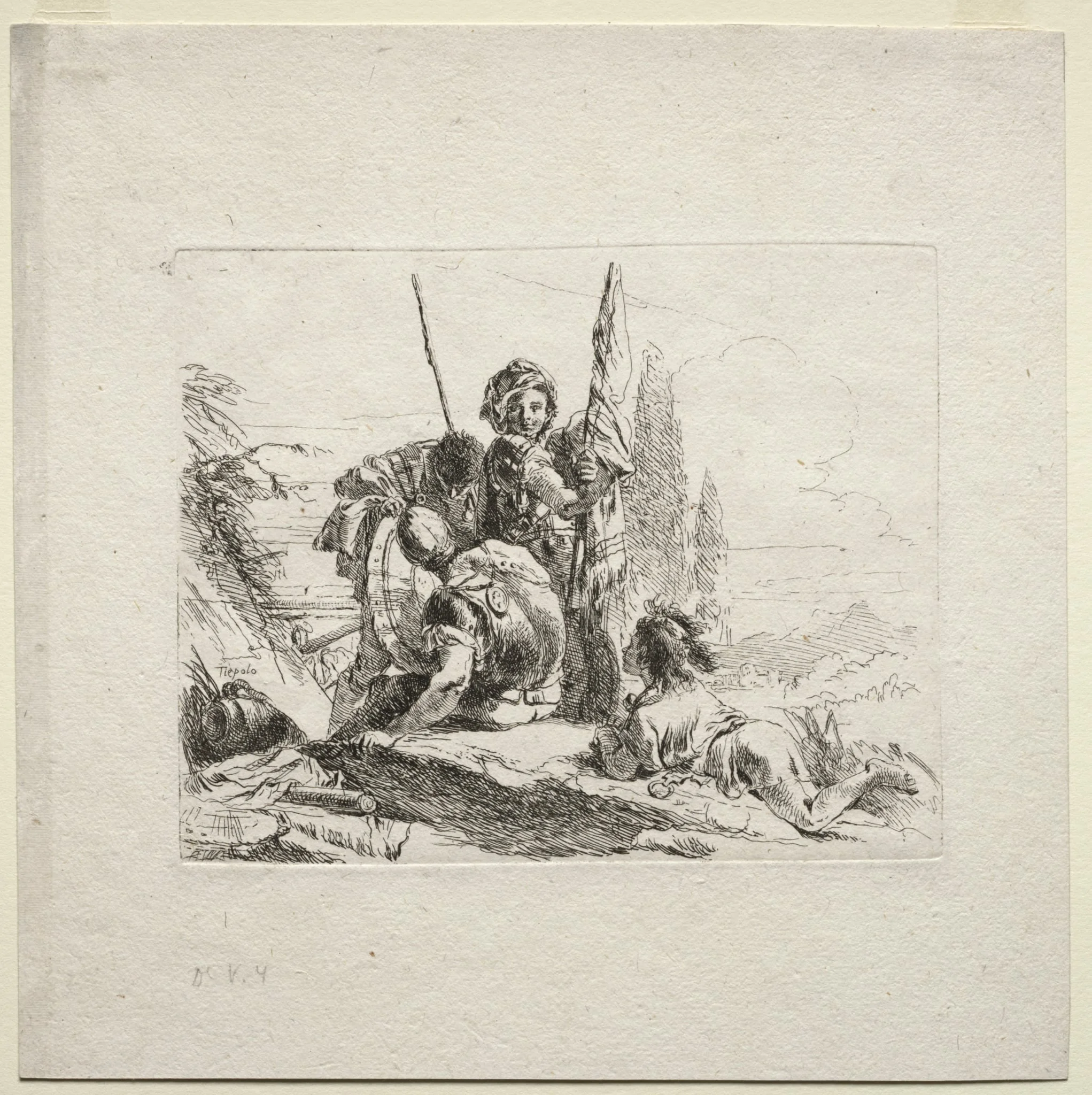 Various Caprices: The Three Soldiers and the Boy, detail