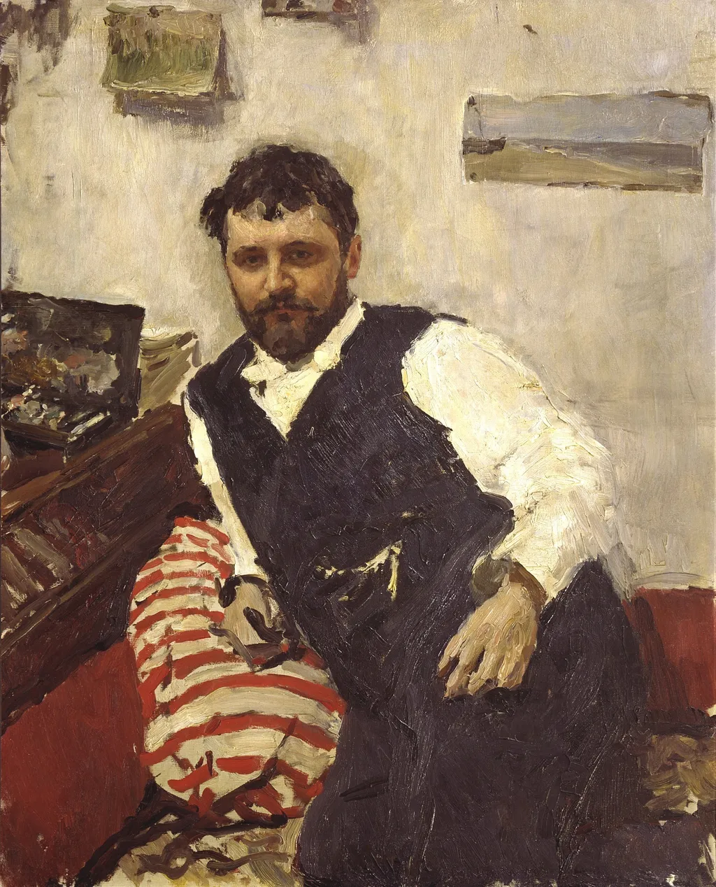 Portrait of the Artist Konstantin Korovin, by Valentin Serov, oil, 1896