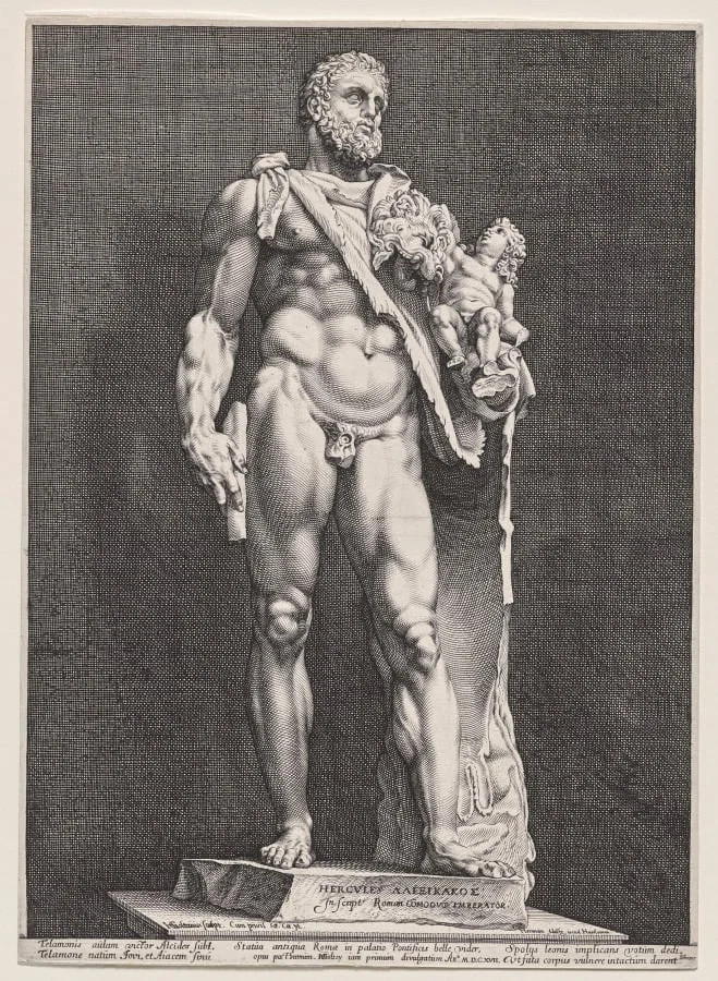 Hercules and Telephos, detail