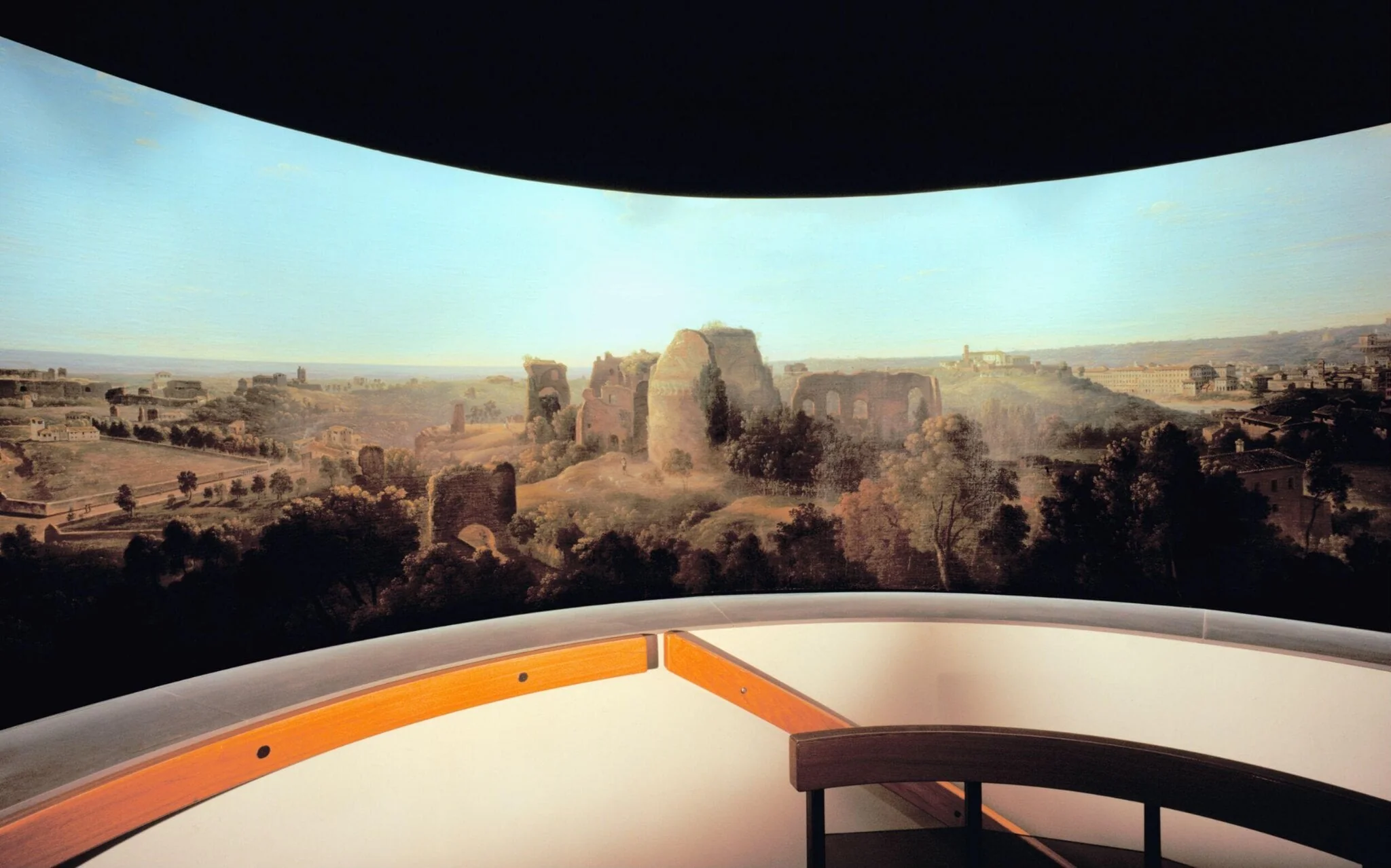 Panorama of Rome, detail
