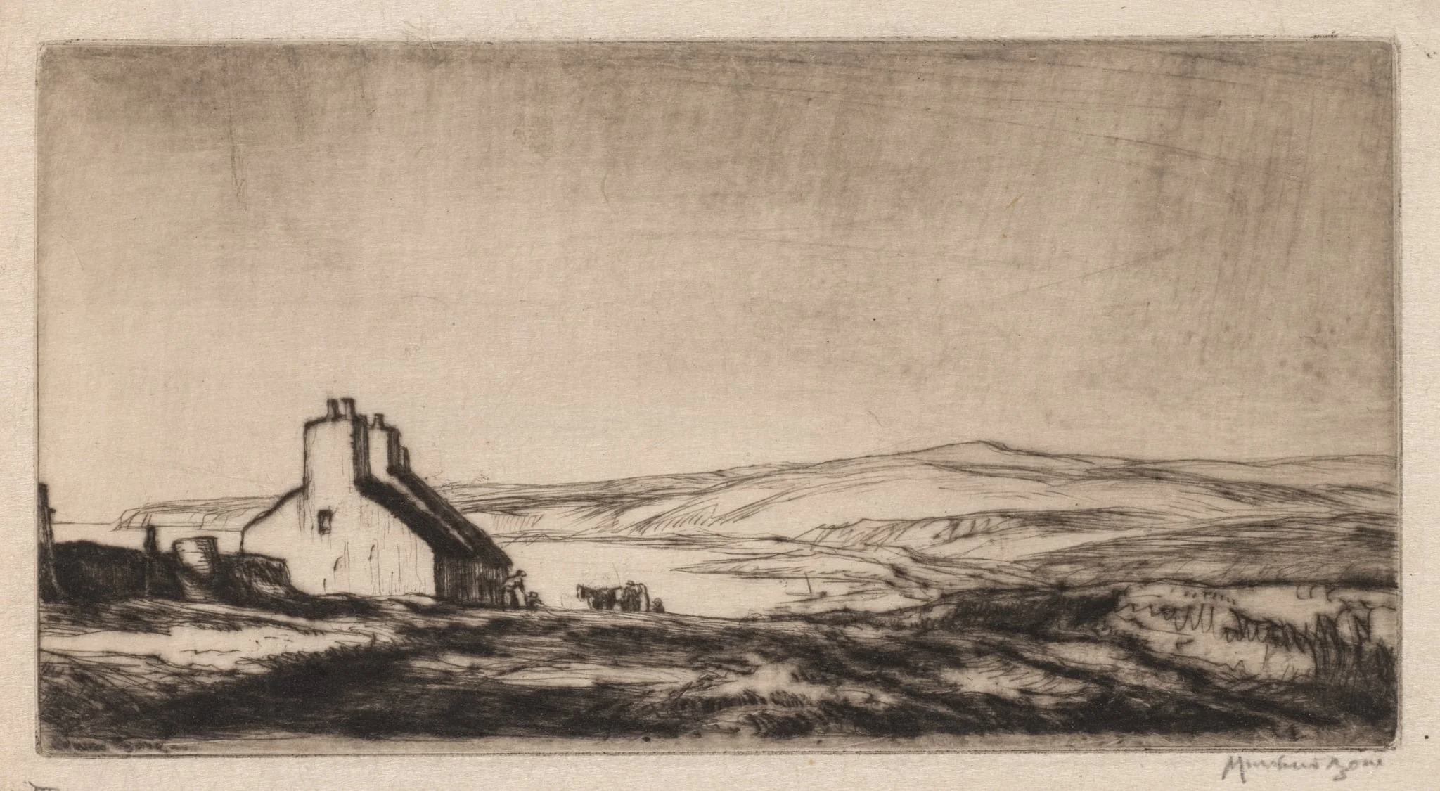 Third Study for 'The Ballantrae Road', detail