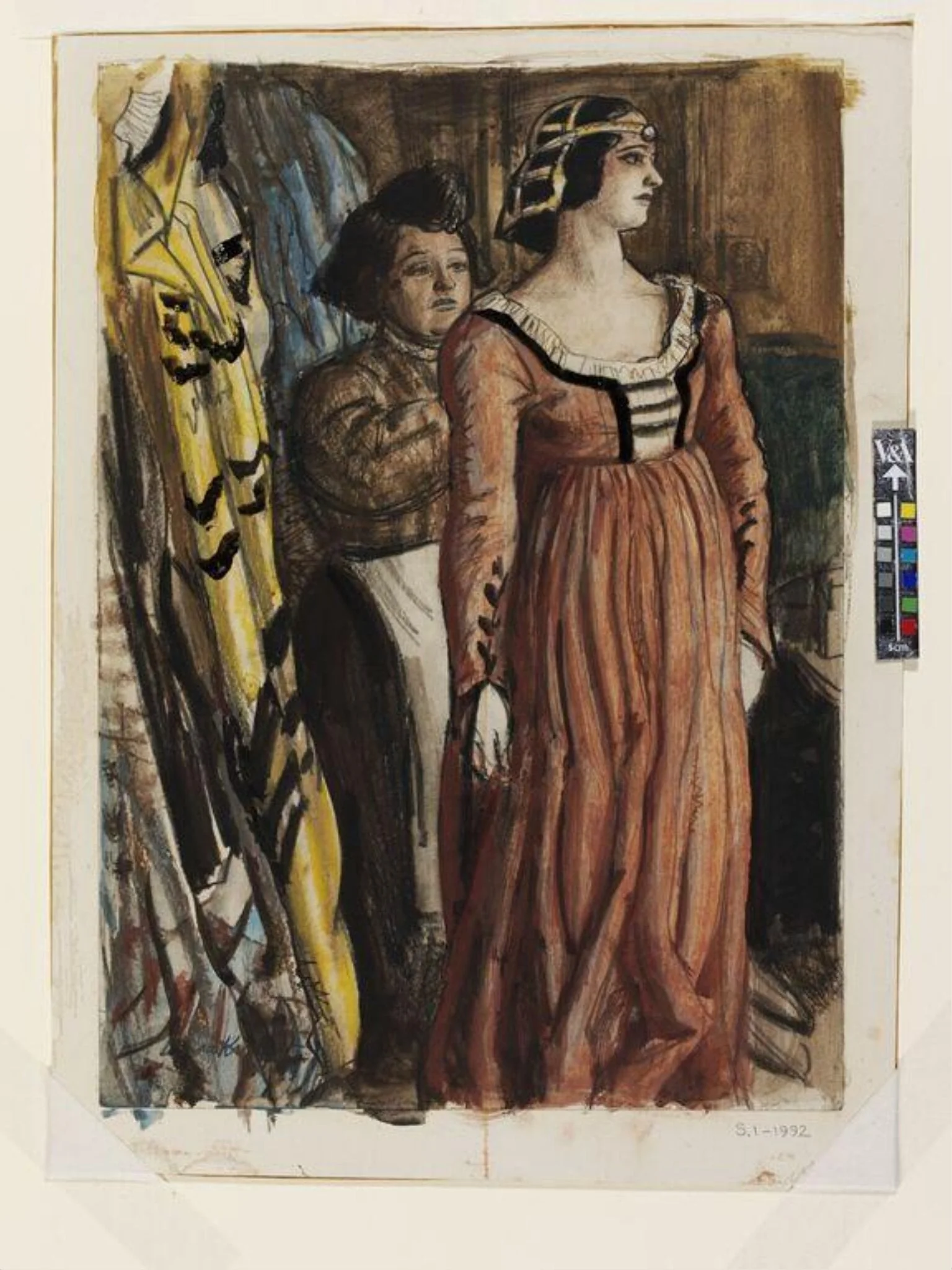 Fastening her Dress, detail