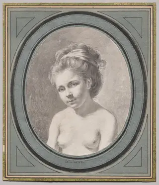 Bust of a Nude Woman, by Jacques Antoine Marie Lemoine, 1780