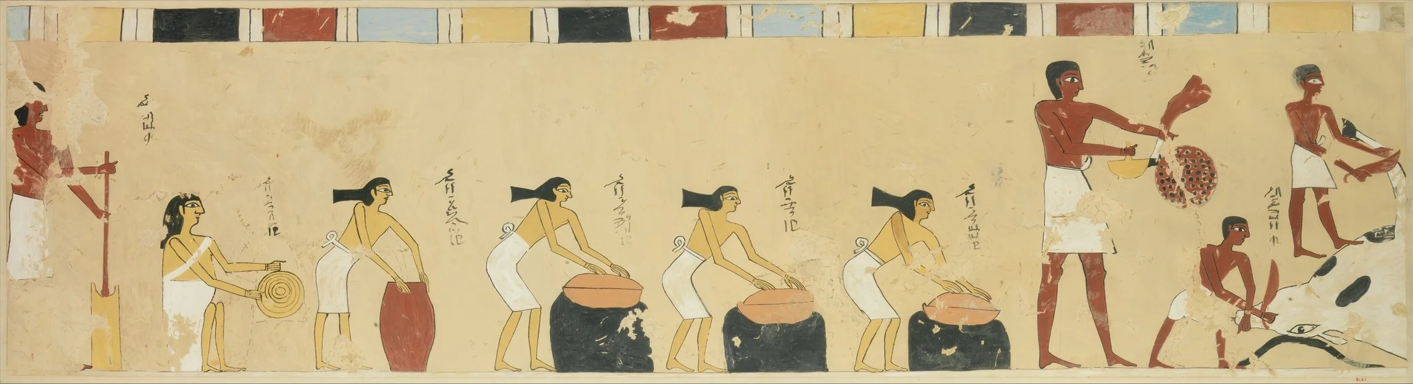 Women Preparing Food, Tomb of Djari, detail