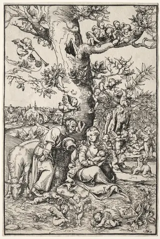 Rest on the Flight into Egypt, by Lucas Cranach the Elder, 1509