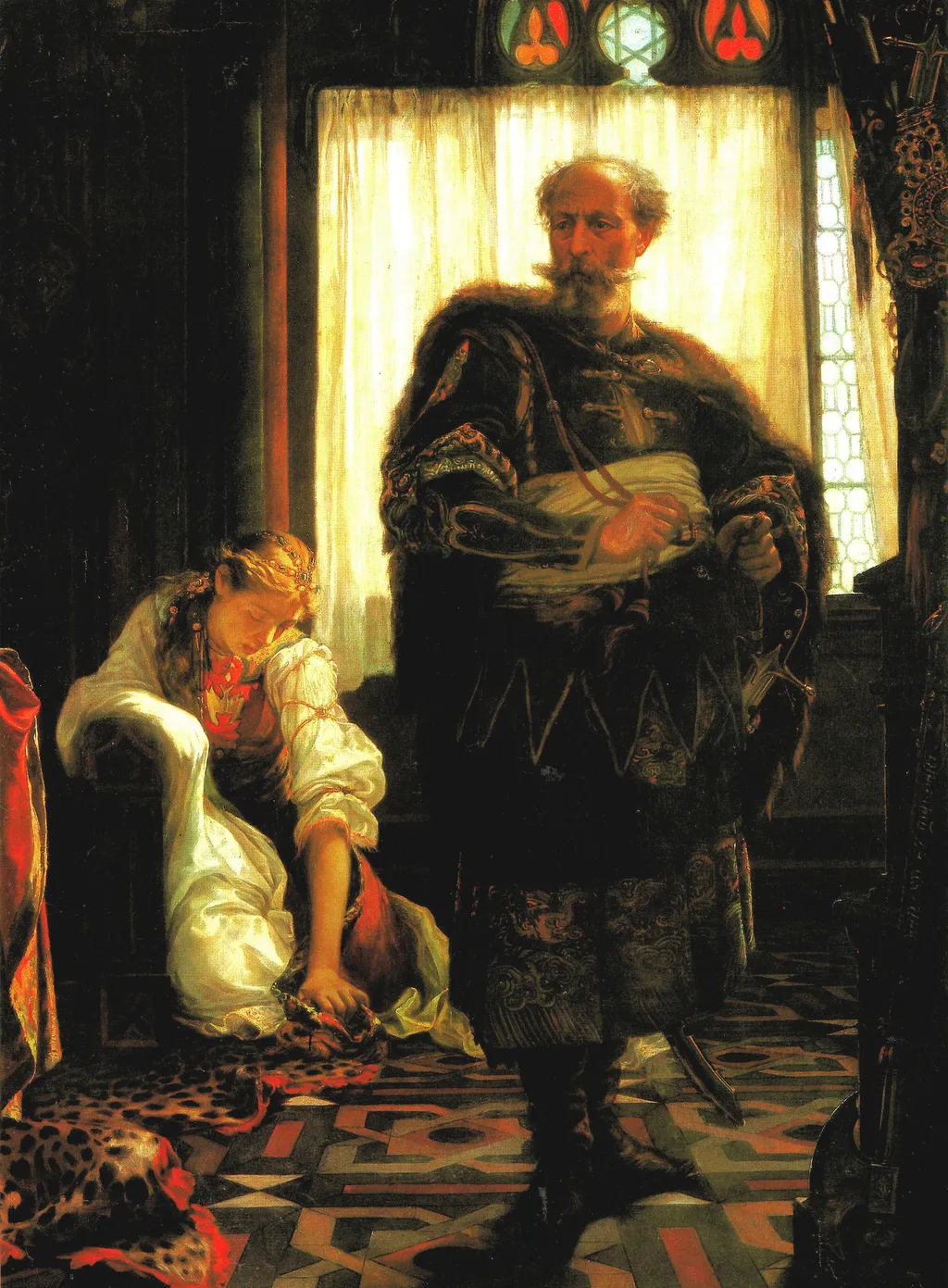 Felicián Zách, by Viktor Madarász, oil, 1858