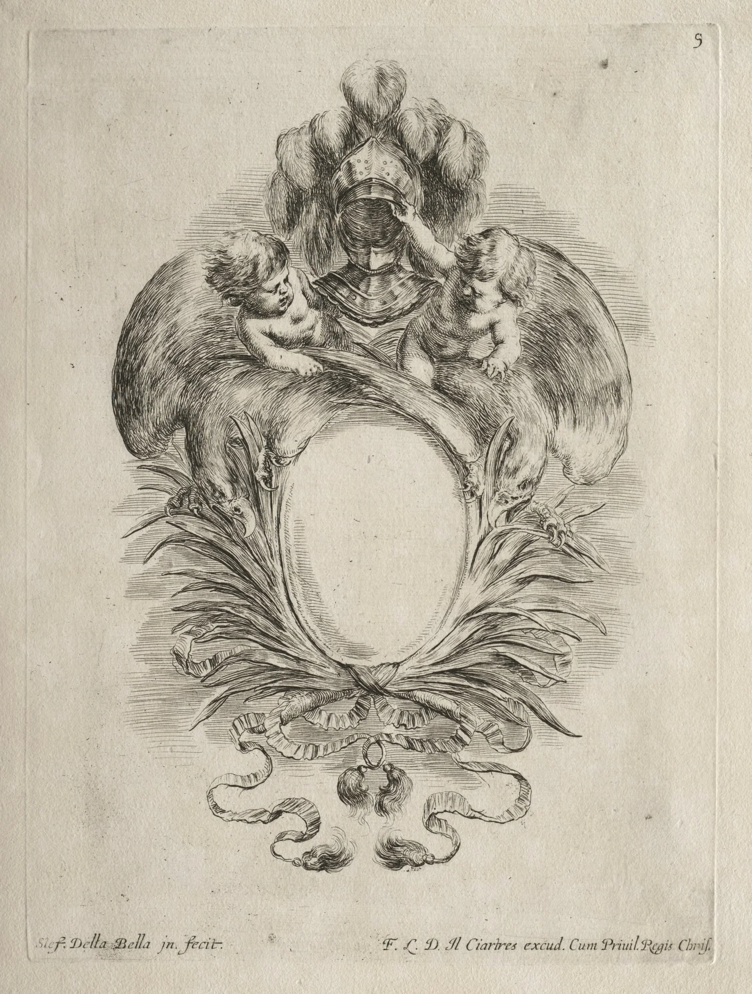 Collection of Various Caprices and New Designs of Cartouches and Ornaments: No. 5, detail