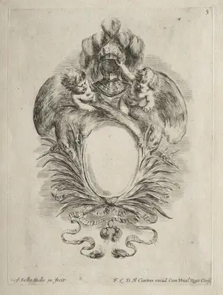 Collection of Various Caprices and New Designs of Cartouches and Ornaments:  No. 5, by Stefano Della Bella, 1646