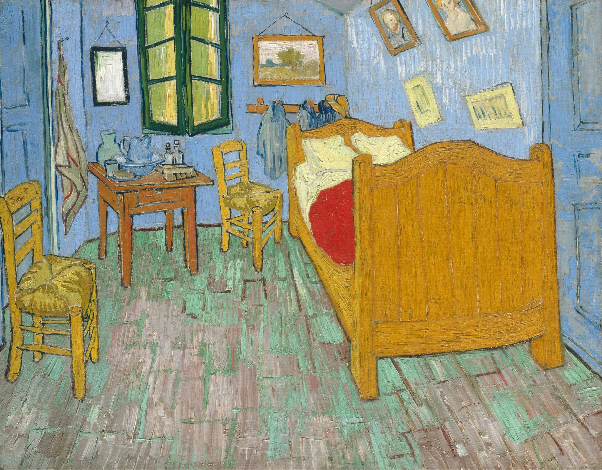 Bedroom in Arles, detail
