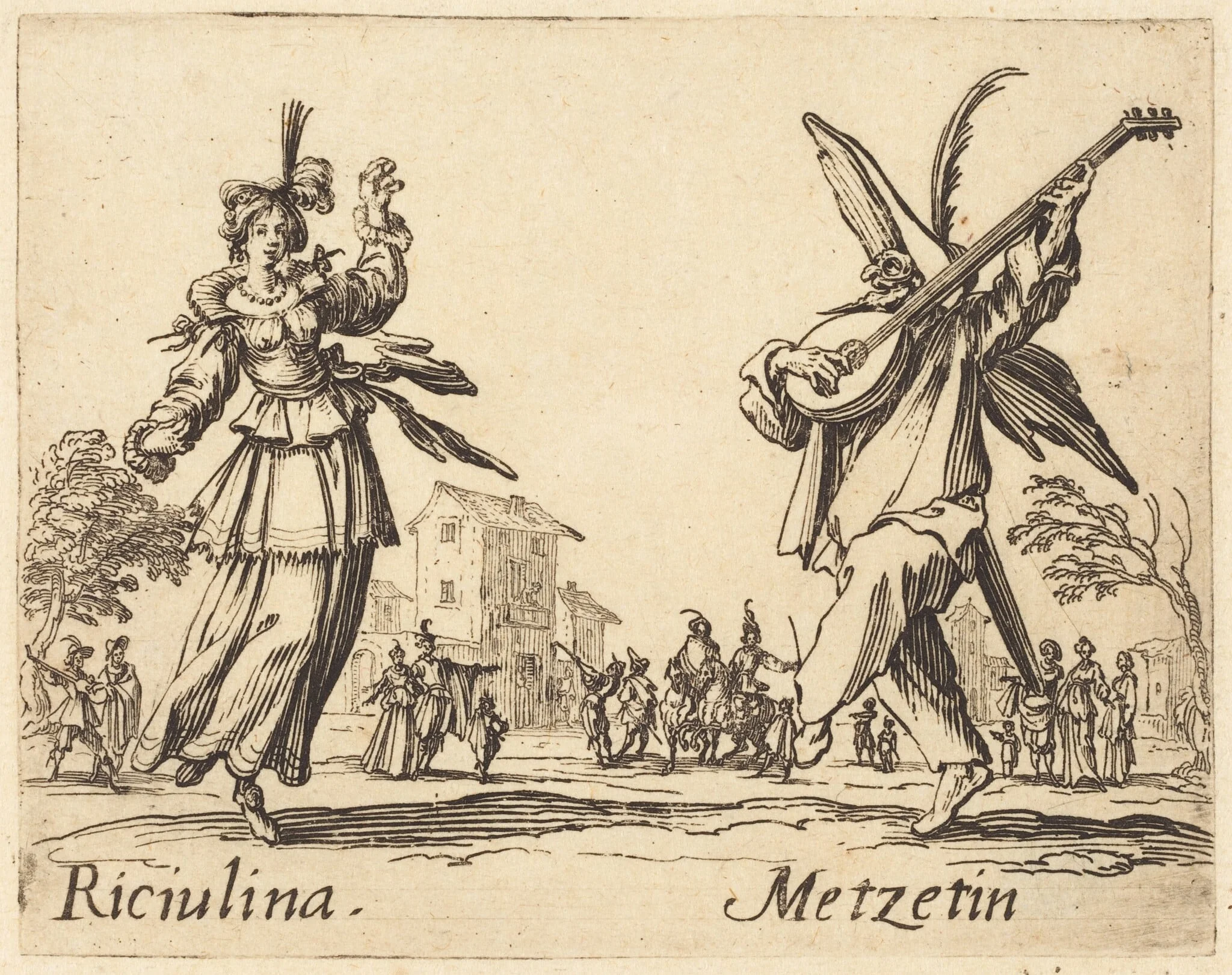 Riciulina and Metzetin, detail