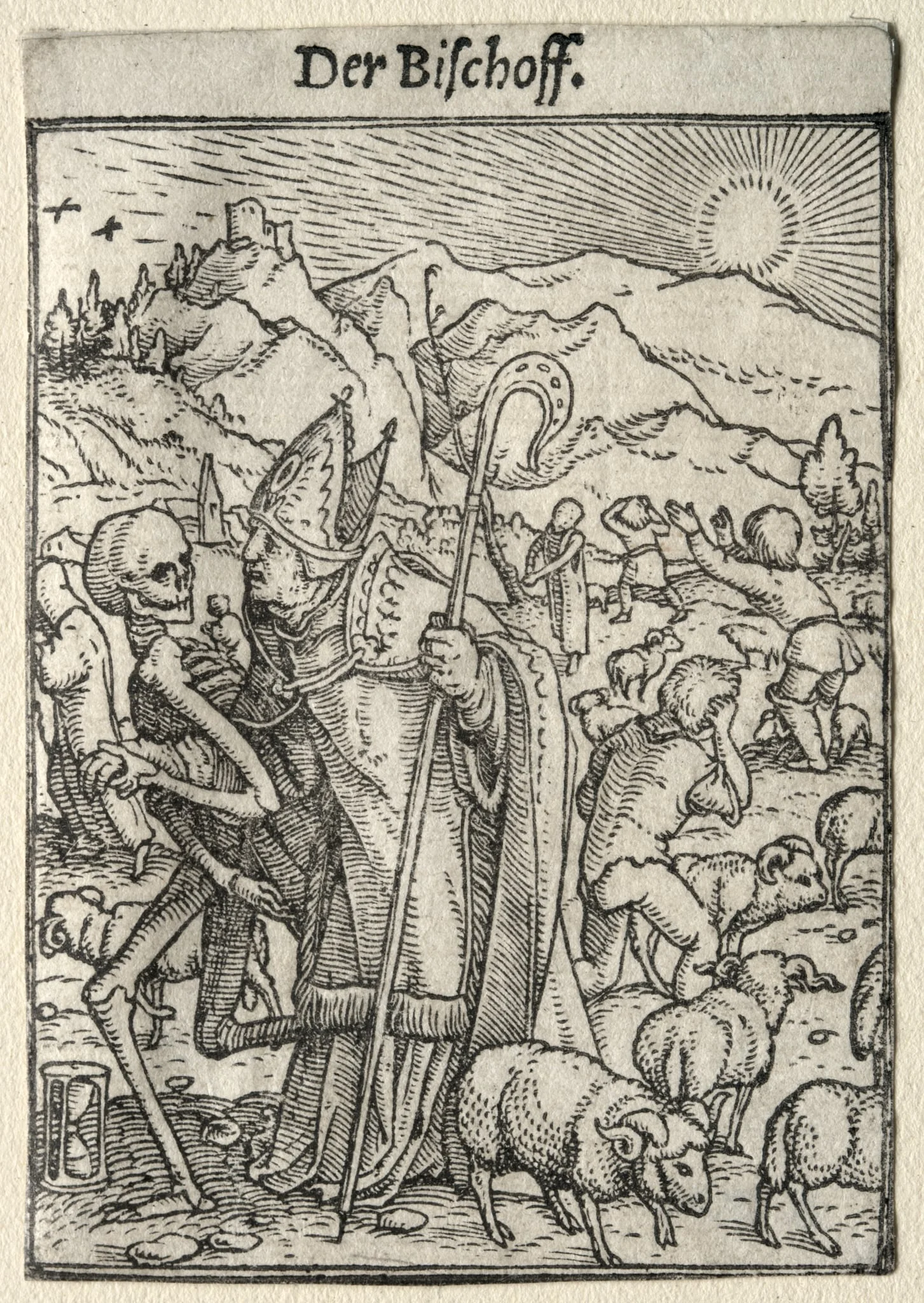 Dance of Death: The Bishop, detail