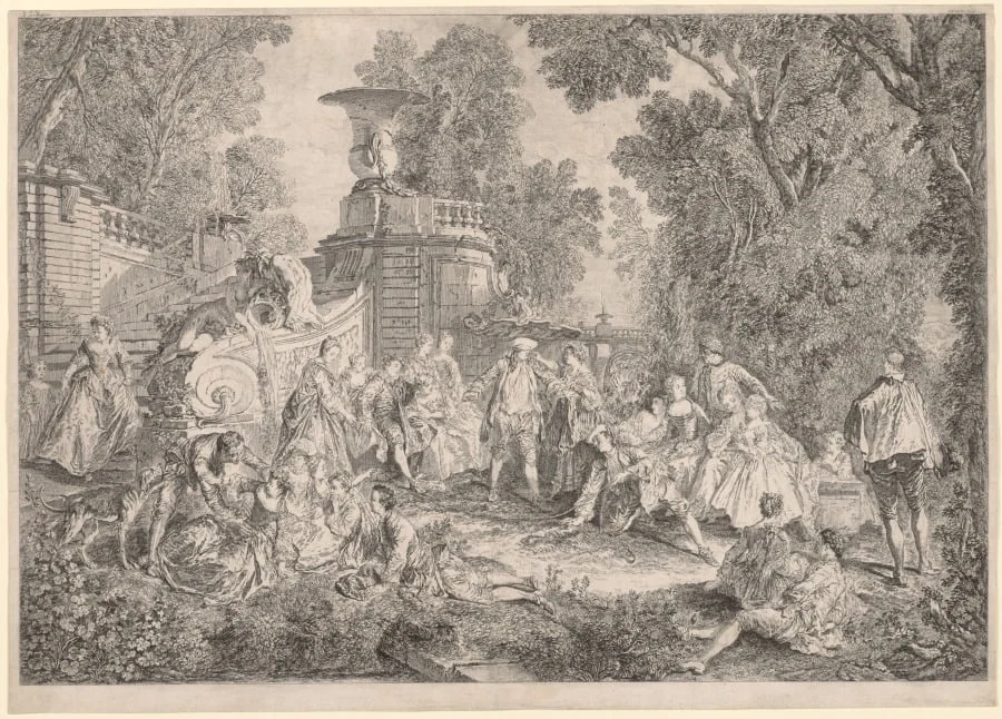 The Game of Blind Man's Bluff, detail