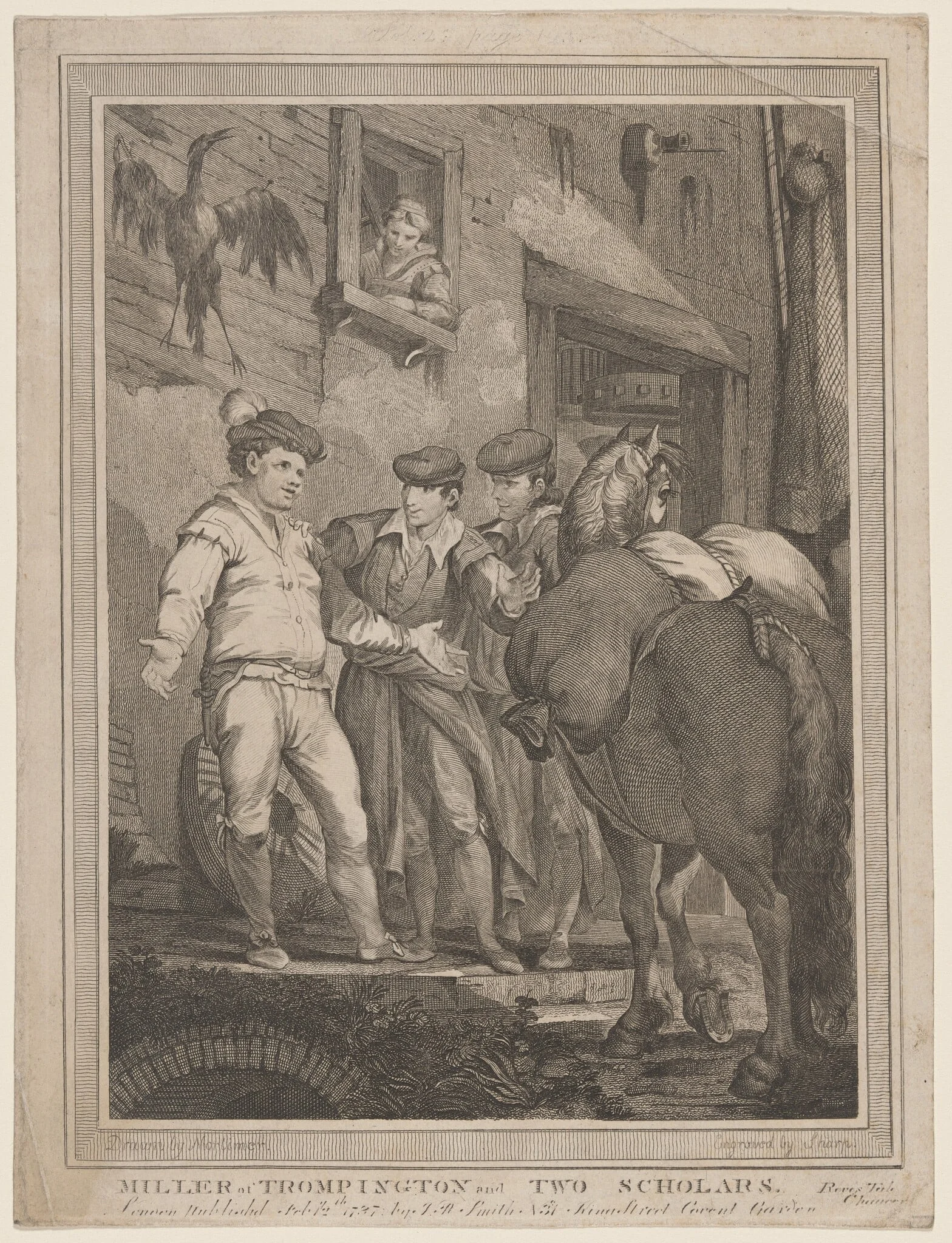 Miller of Trompington and Two Scholars, detail