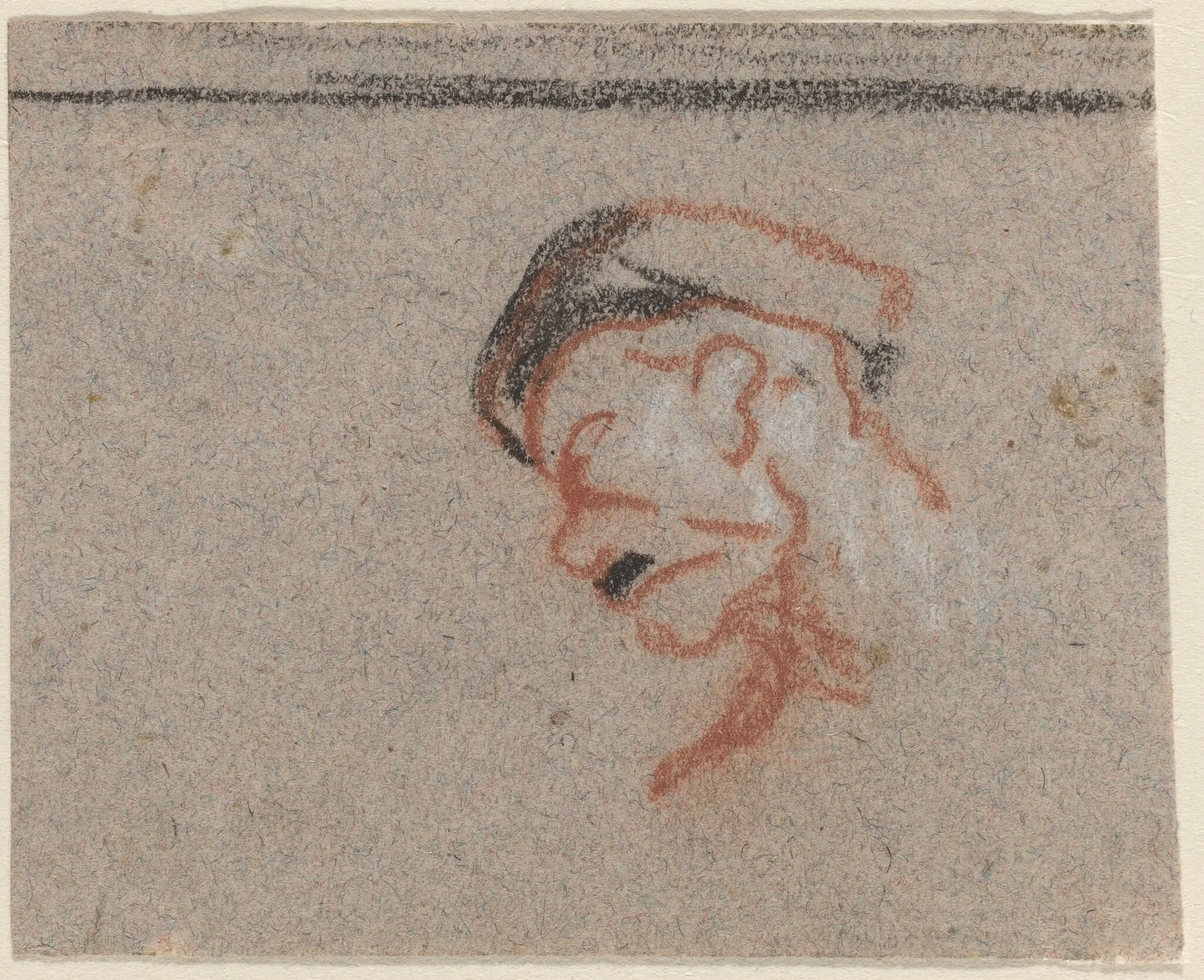 Head of a Man, detail